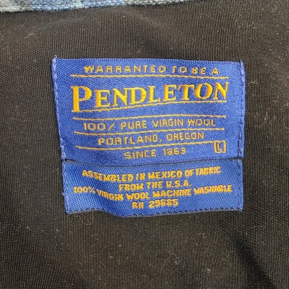 Pendleton Beach Boys Board Shirt Mens Large Loop Collar Plaid Limited Edition